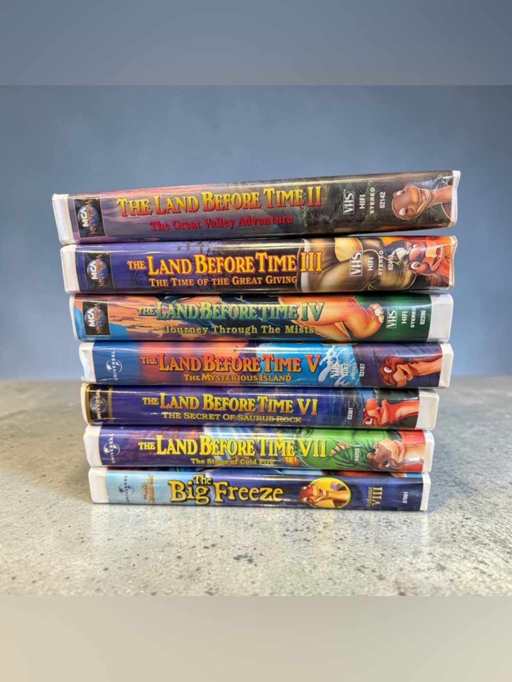 The Land Before Time VHS Lot of 7 Movies